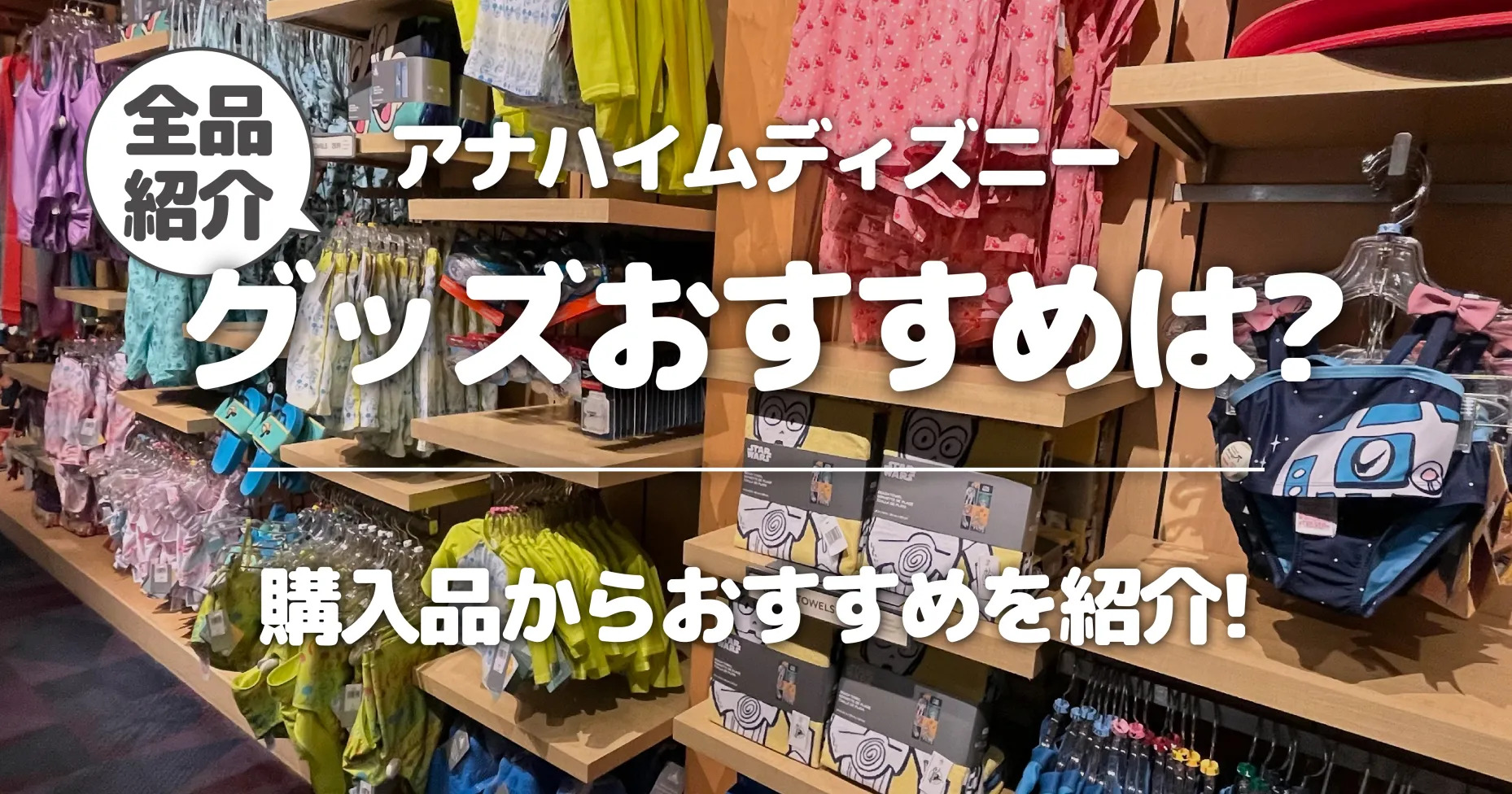 【全品紹介】アナハイムディズニーグッズおすすめは購入品からおすすめを紹介!